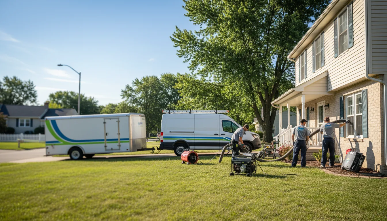 Flooded Basement Restoration And Cleanup With Repair in Leawood, KS near me